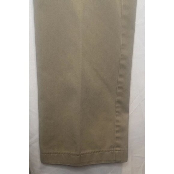 Lands End Women’s Pleated Front Khaki Tan Trouser Pants Size 6 Classic Pockets - Picture 3 of 12